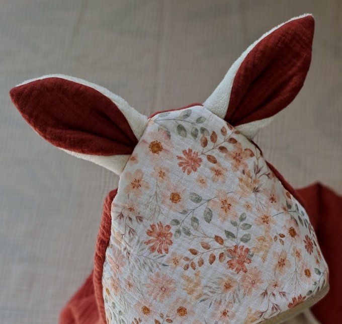 Cape de bain - Jolie fleur (Taille au choix)