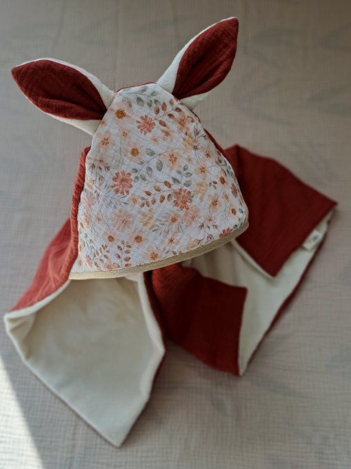Cape de bain - Jolie fleur (Taille au choix)