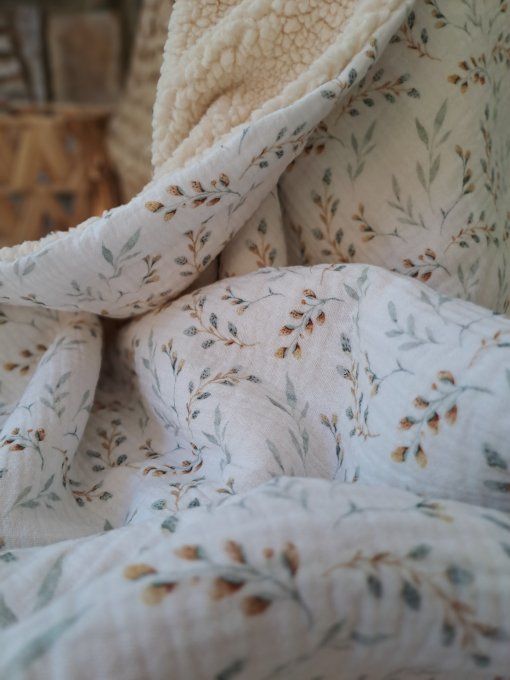 Couverture en sherpa - Jardin secret