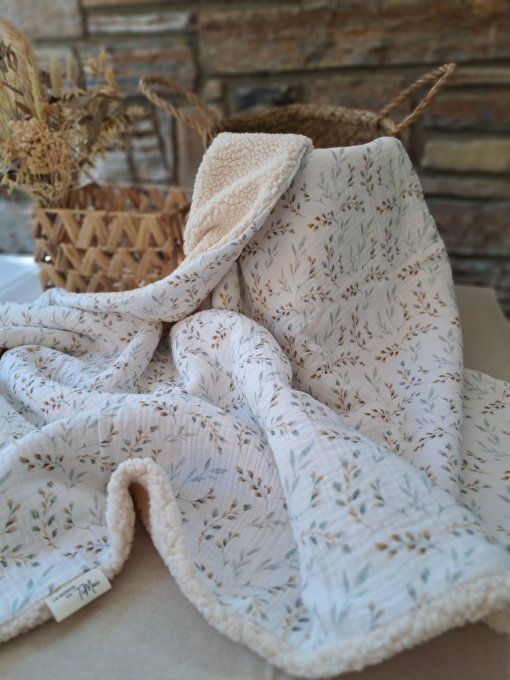 Couverture en sherpa - Jardin secret