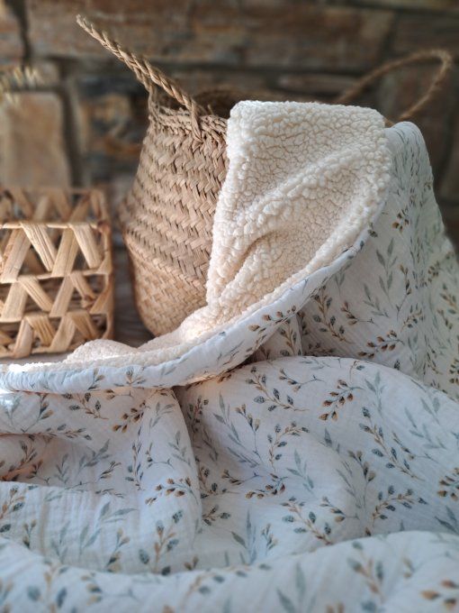 Couverture en sherpa - Jardin secret
