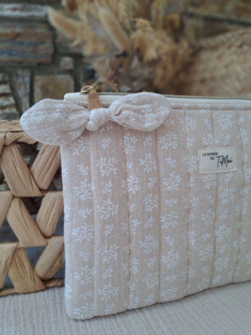 Pochette plate matelassée - Bohème 