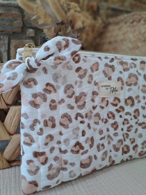 Pochette plate matelassée  - Sauvage