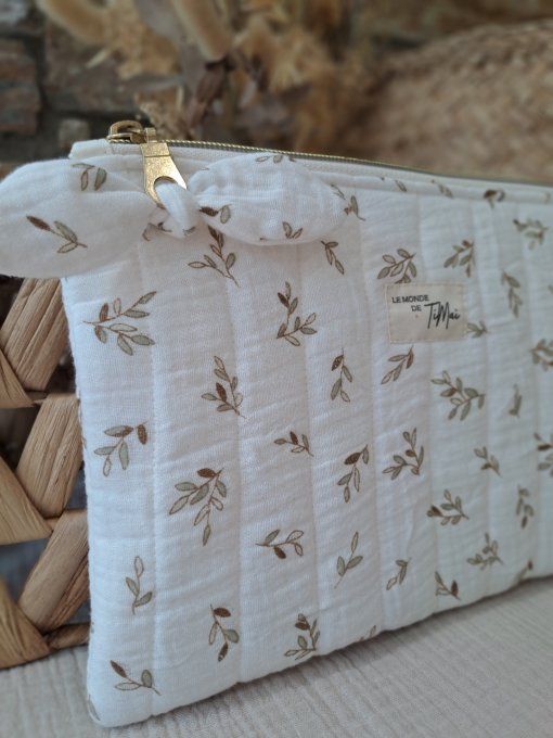 Pochette plate matelassée - Petit cocon 