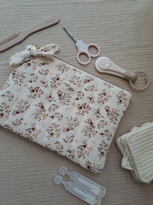 Pochette plate matelassée - Jardin secret 