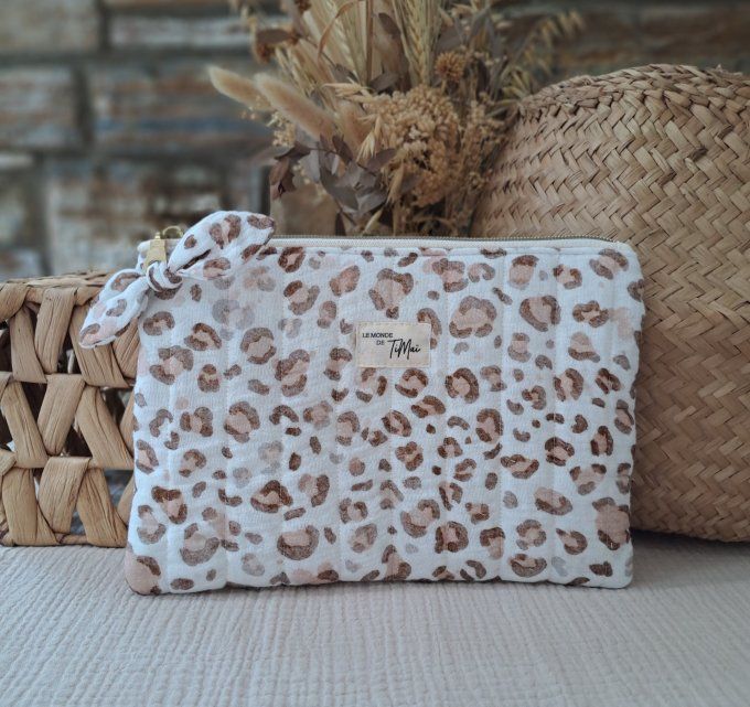 Pochette plate matelassée  - Sauvage