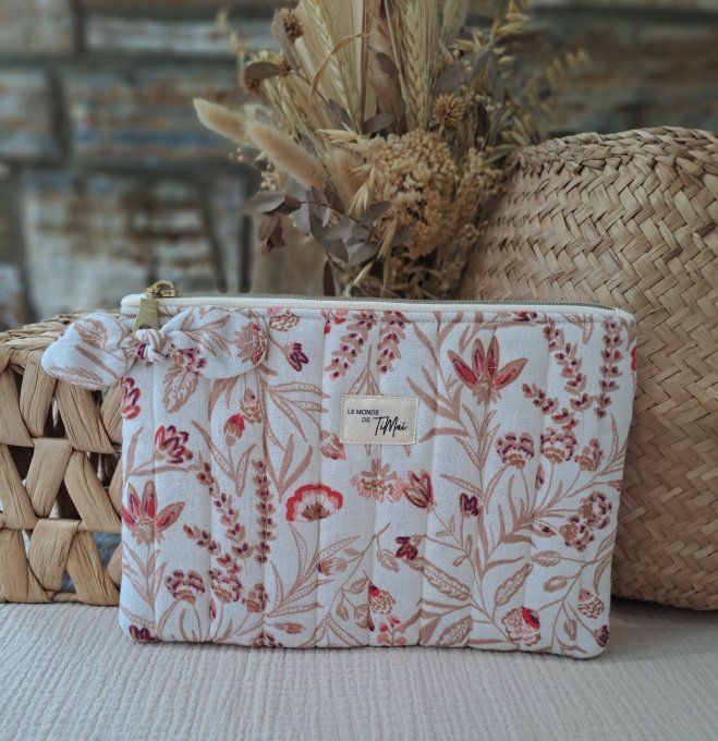 Pochette plate matelassée - Alba