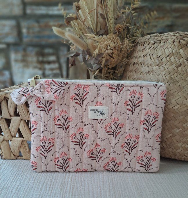 Pochette plate matelassée - Mia