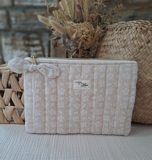 Pochette plate matelassée - Bohème 