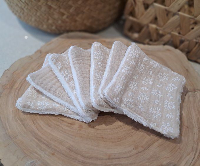 Semainier de Lingettes lavables - Bohème 