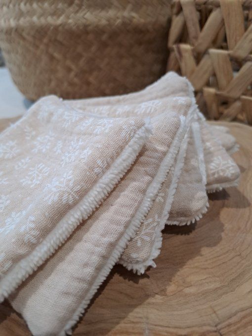 Semainier de Lingettes lavables - Bohème 