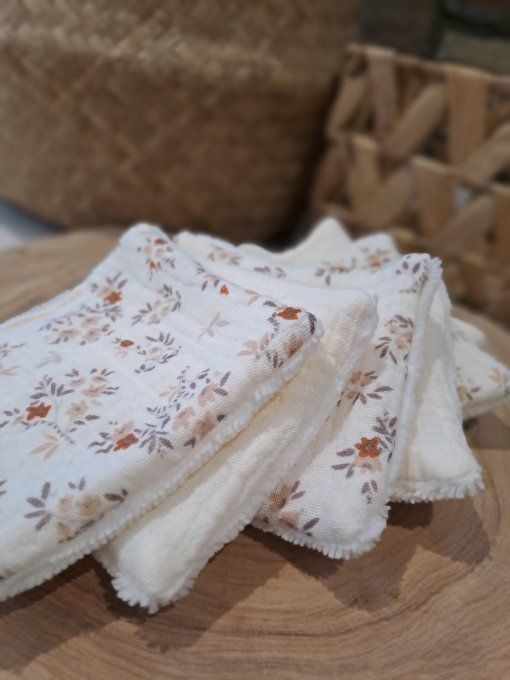 Semainier de Lingettes lavables - Nina écru 