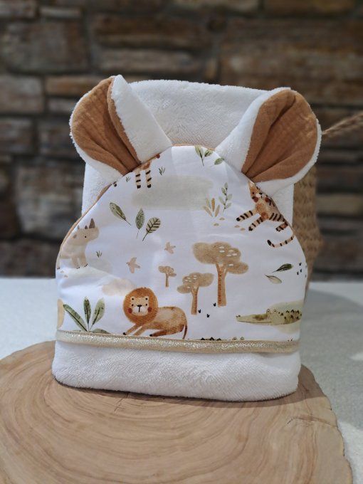 Cape de bain - Savane (Taille au choix)