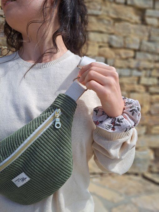 Sac banane - La kaki fleurie