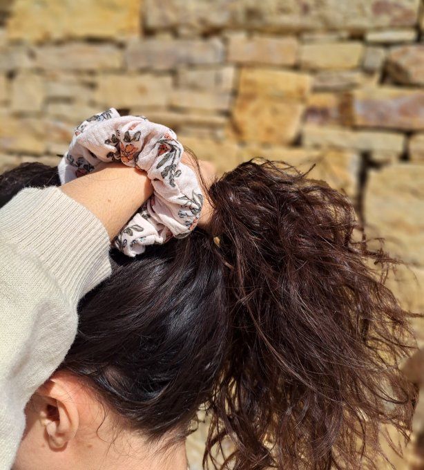 Chouchou kaki fleuri 