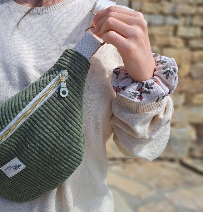 Chouchou kaki fleuri 