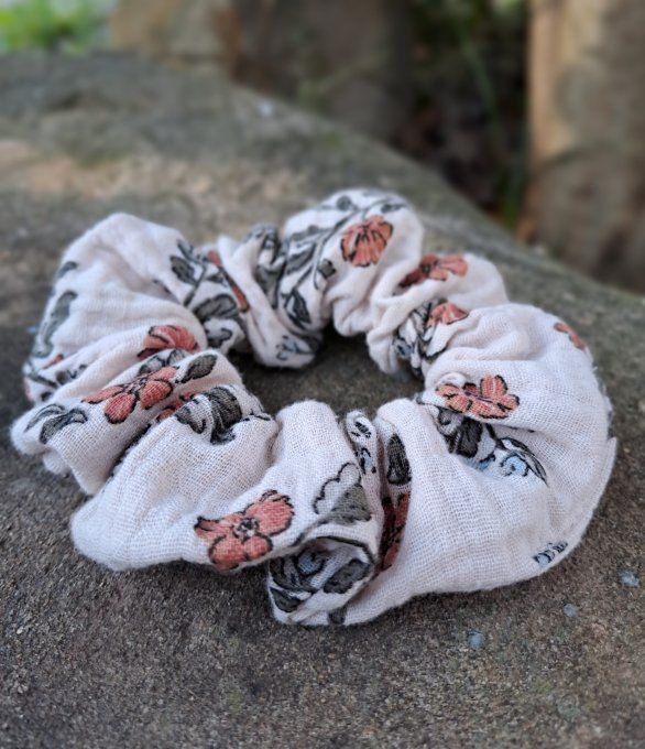 Chouchou kaki fleuri 