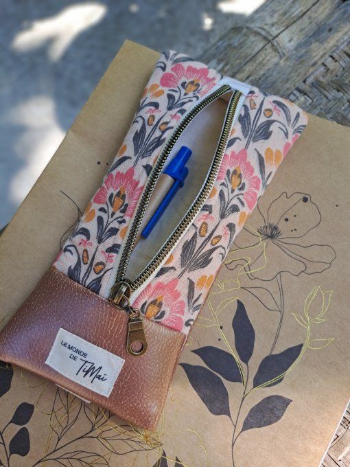 Coffret cadeau Maîtresse - Trousse de Cahier & Chouchou - FLeurie