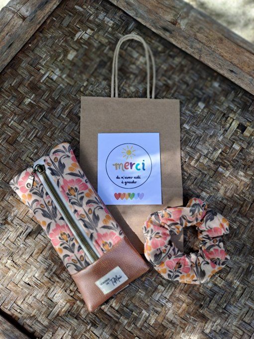Coffret cadeau Maîtresse - Trousse de Cahier & Chouchou - Indila