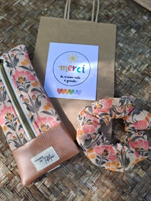 Coffret cadeau Maîtresse - Trousse de Cahier & Chouchou - Indila