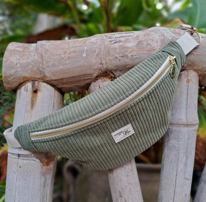 Sac banane - La kaki fleurie