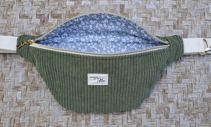 Sac banane - La kaki fleurie