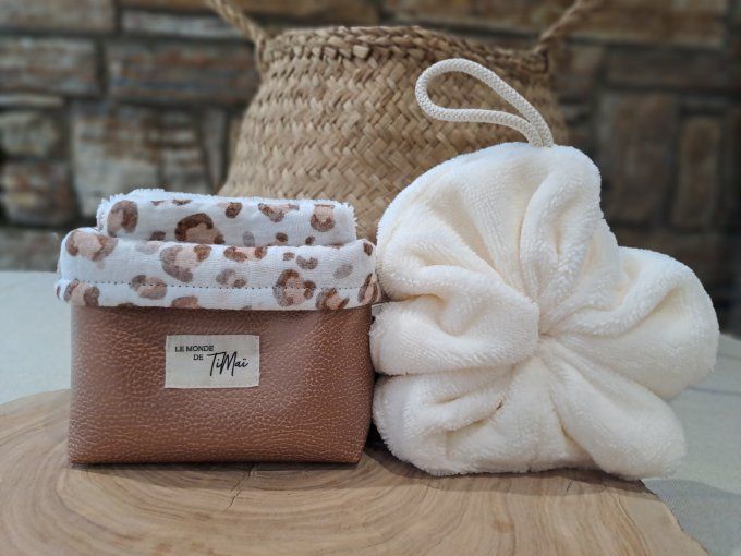 Coffret lingettes léopard