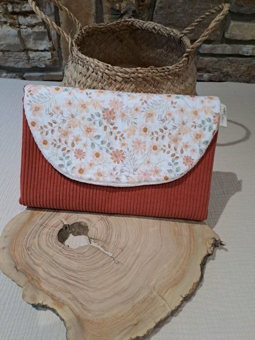 Tapis à langer nomade - Jolie fleur 
