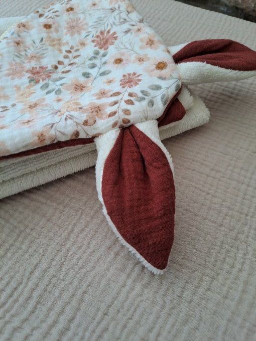 Cape de bain - Jolie fleur (Taille au choix)