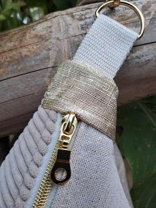 sac banane chic détail doré